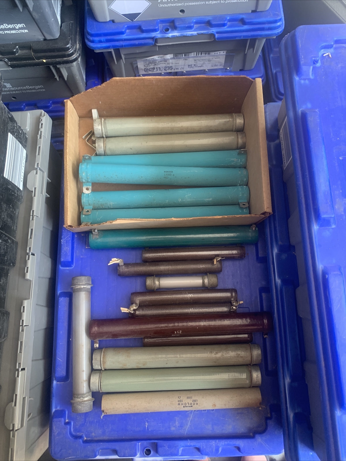 vintage group lot OHMITE Clarostat Koolohm RESISTOR different OHMS buying all!