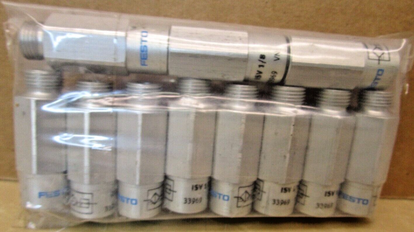FESTO ISV 1/8 33969 Lot of 11 Pieces 1191OMF