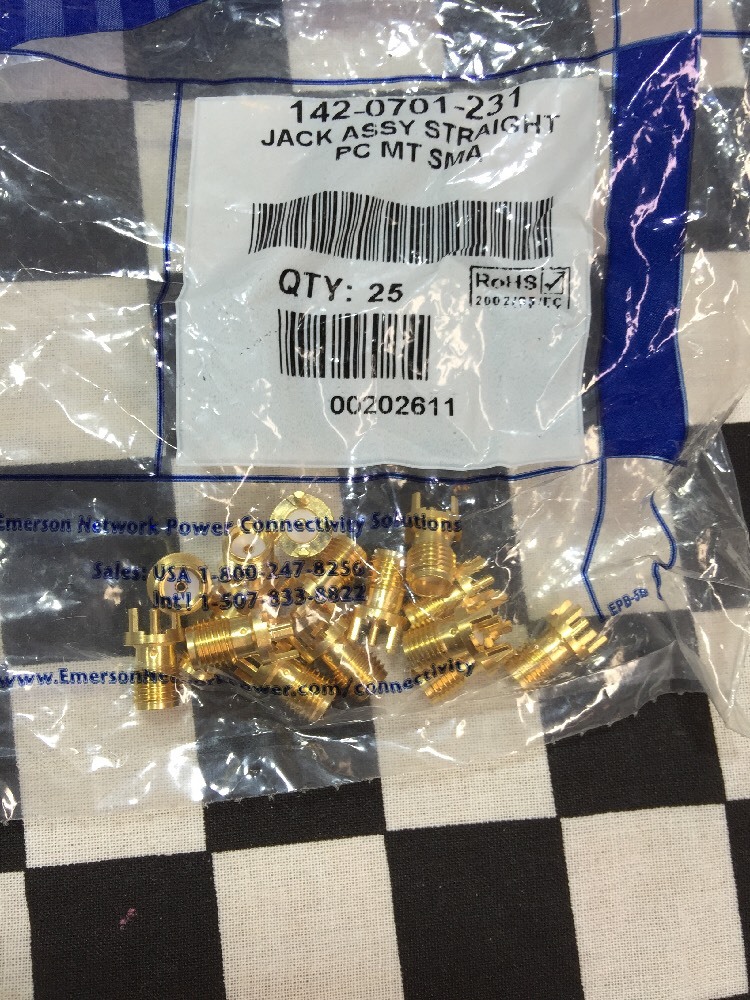 Lot Of 15, Jack Assy Straight PC MT SMA, 142-0701-231, 1420701231 #P42