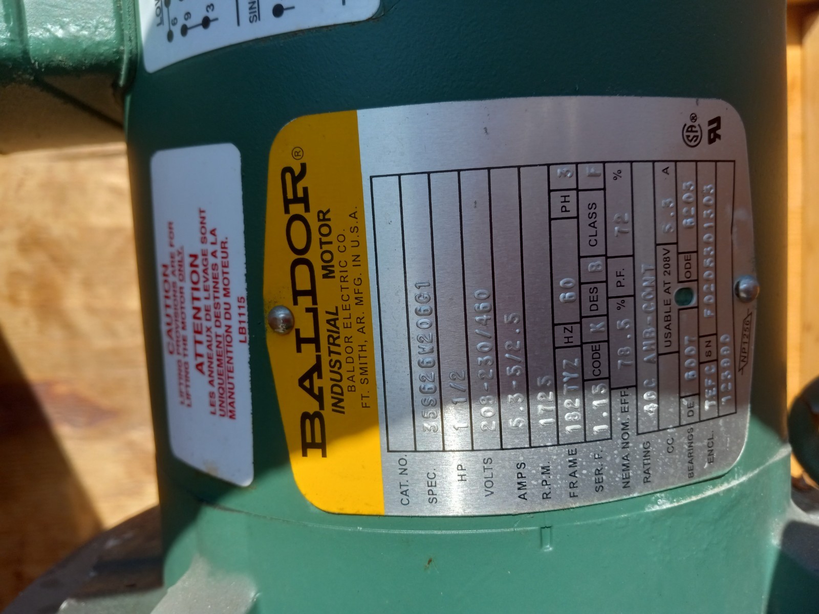 1-1/2” LIGHTING MIXER XLC100D RPM 1725 FR 132TYZ