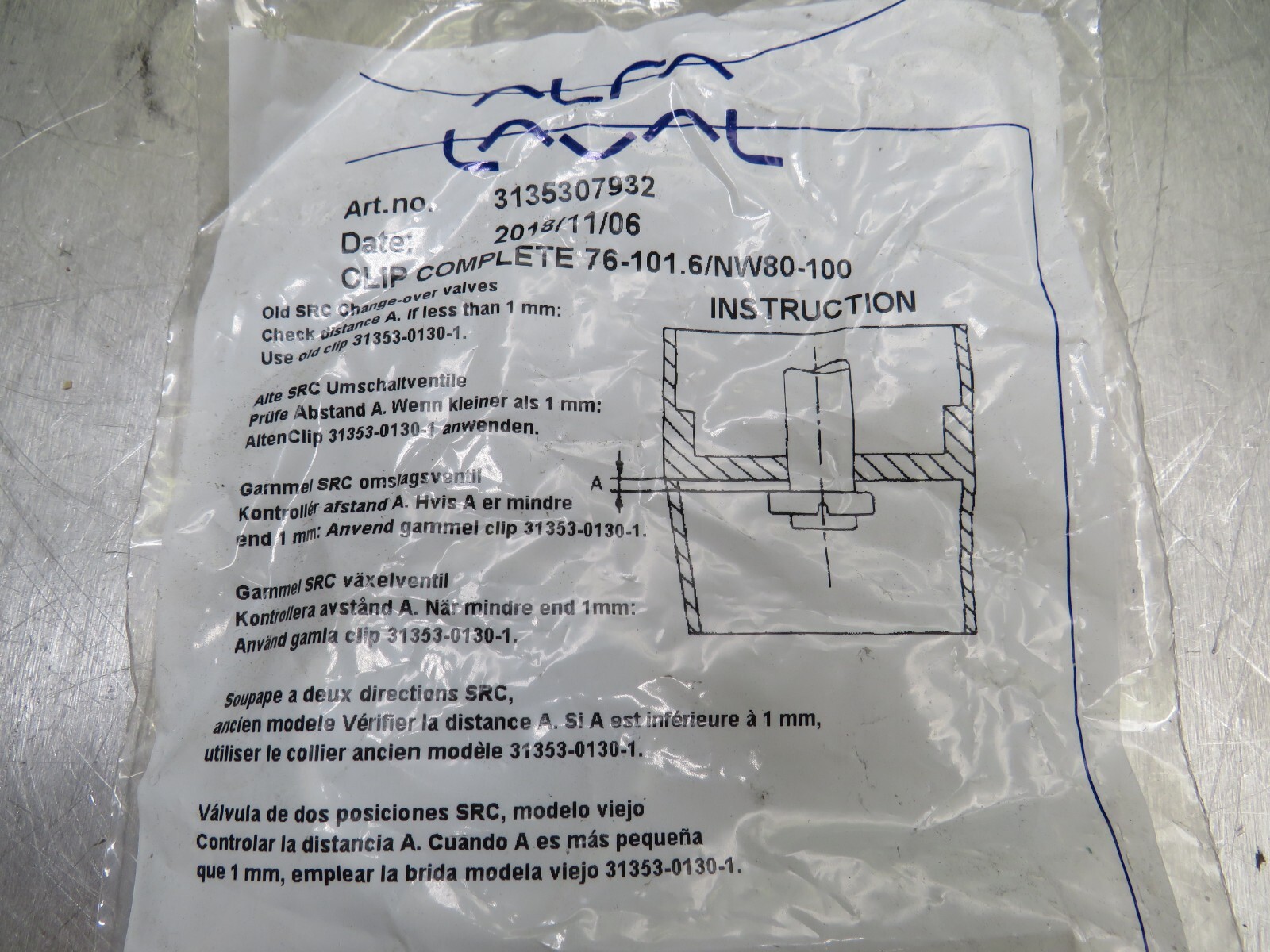 Alfa Laval 3135307932 Clip