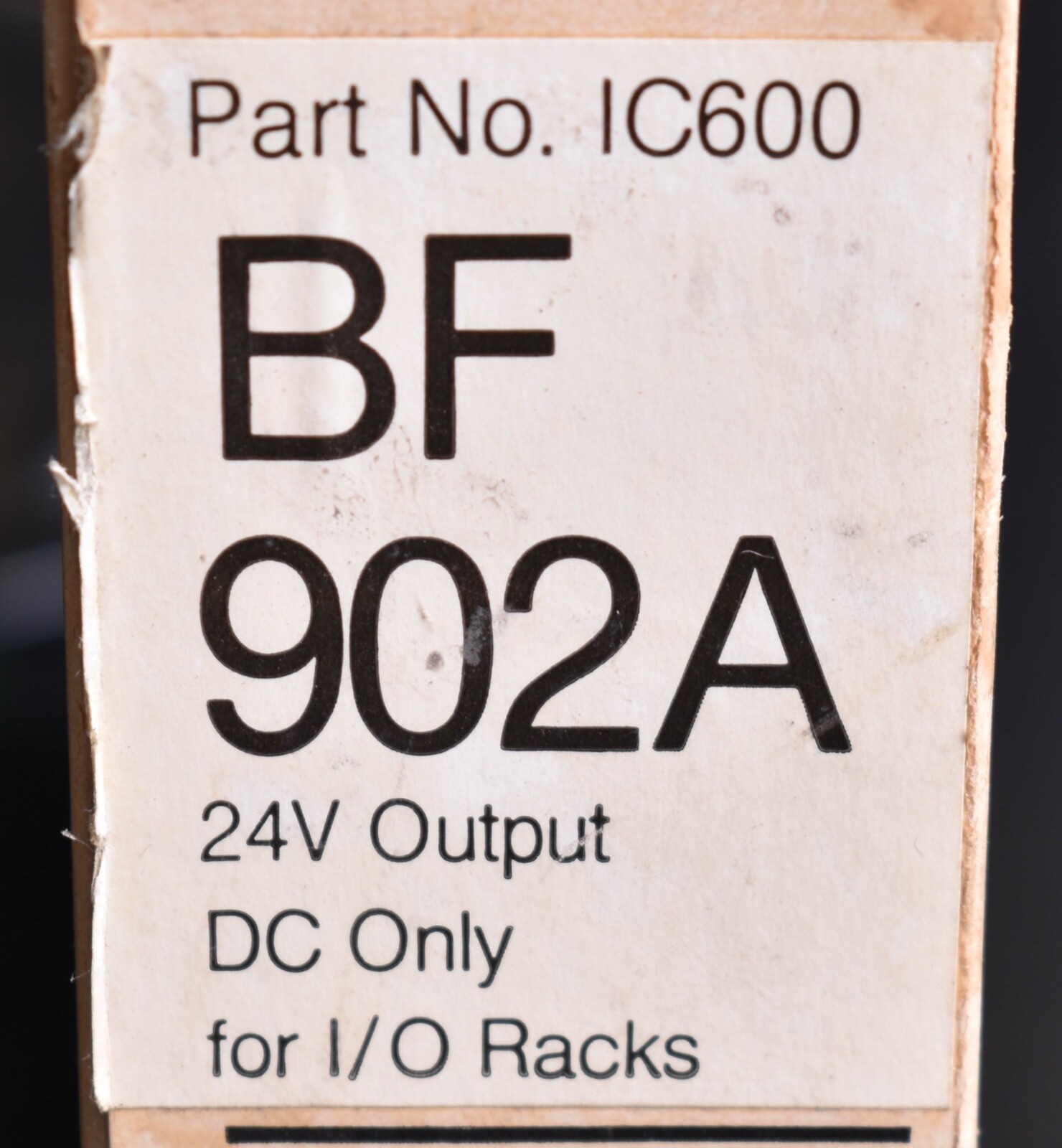 GE General Electric Fanuc 24V Output DC Only Module Series Six IC600BF902A