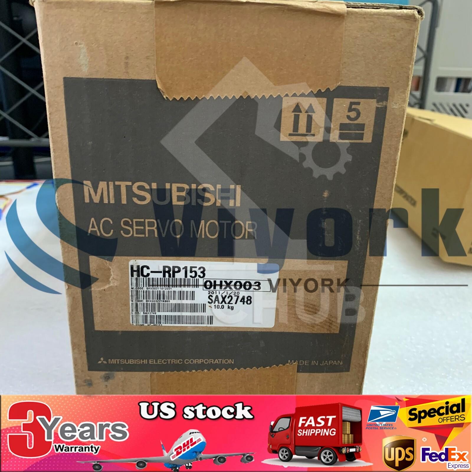 Mitsubishi HC-RP153 AC SERVO MOTOR SRVMTR 1.5KW 3000RPM NEW