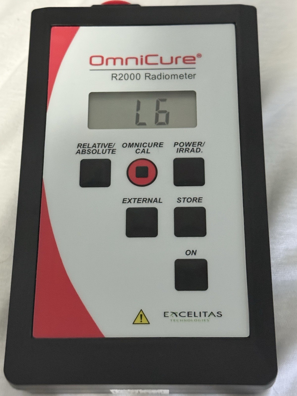 OmniCure R2000 Radiometer Excelitas W/ 8mm 5mm 3mm Adapters, Brand New Battery