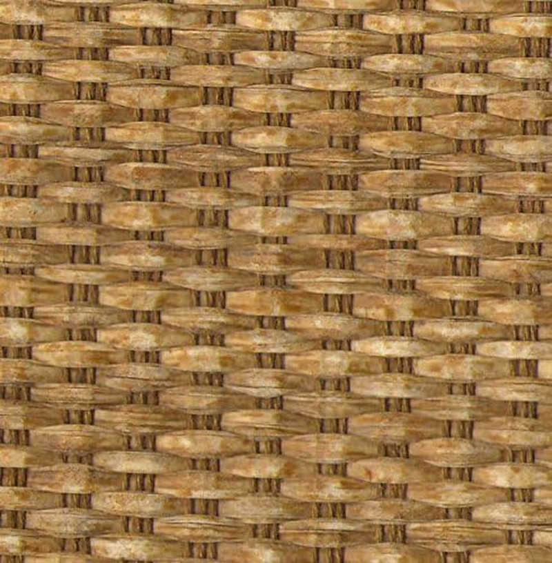 Textured Wicker Color Woven Cordless Spring Roller Blind – Size 33″ Wide x 72″ L