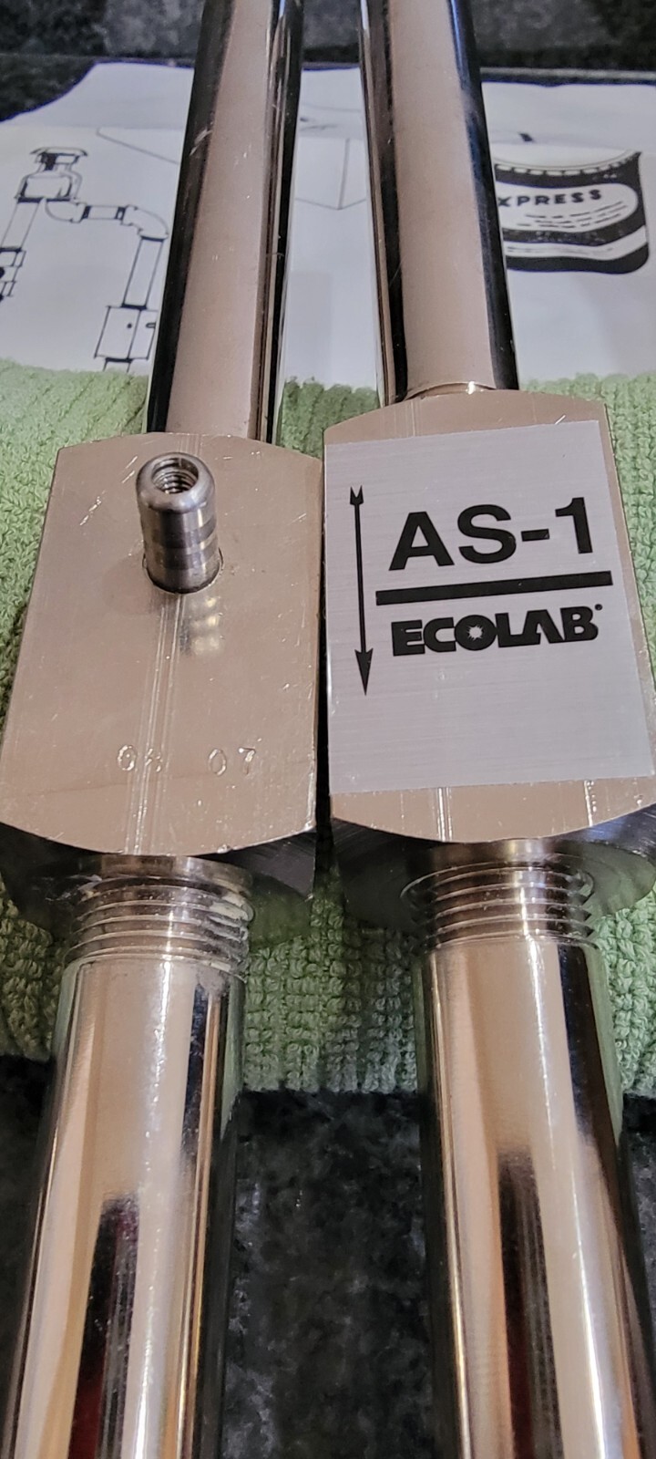 Ecolab AS-1 w/ WATTS N388 Vacuum Breaker 3/8, valve and parts
