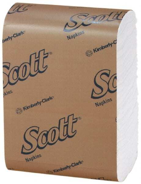 8000 Pack Scott 98720 7″ L x 12″ W Low Fold Dispenser Snack Paper Napkins 1 Ply