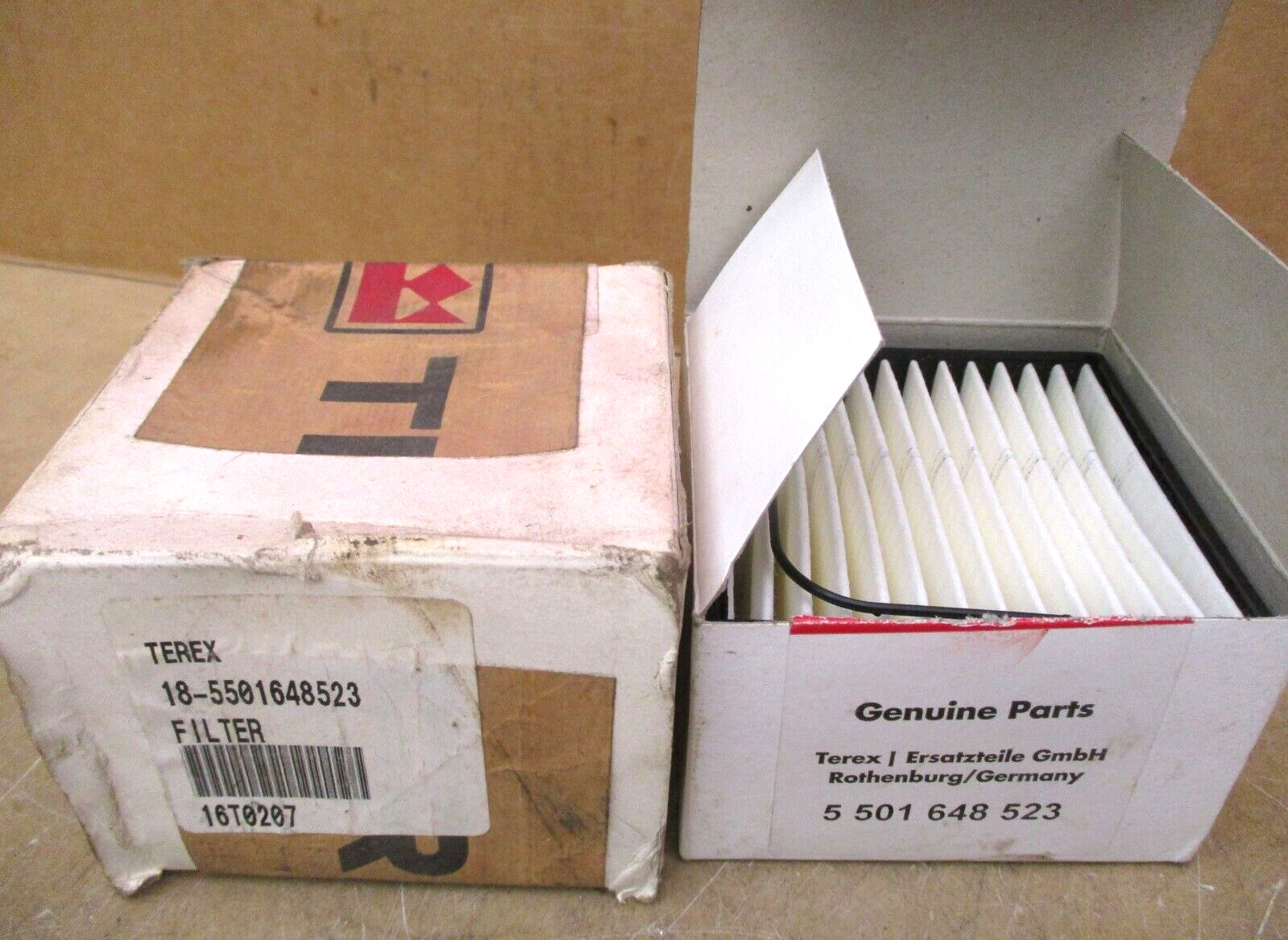 Terex 5501648523 Filter Lot of 2 Pieces 48336NADC