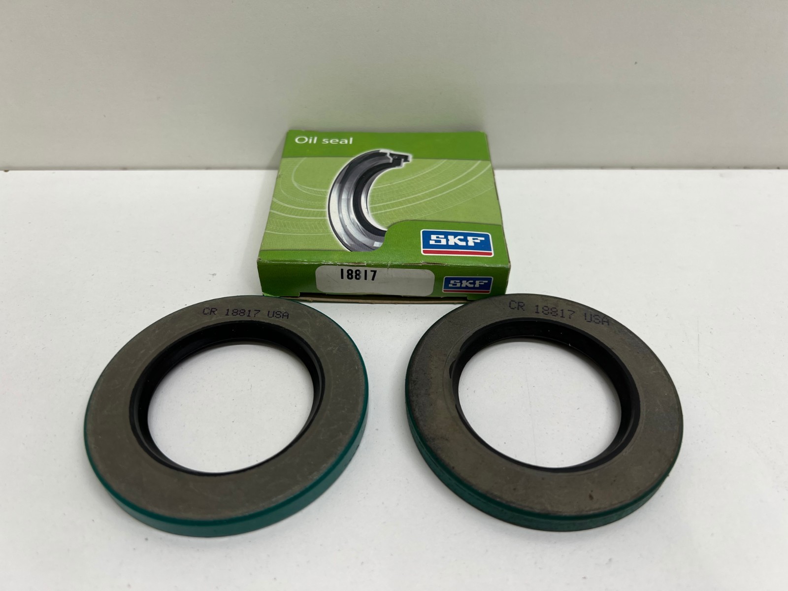 LOT OF (2) NEW OLD STOCK! SKF CHICAGO RAWHIDE OIL SEALS 18817