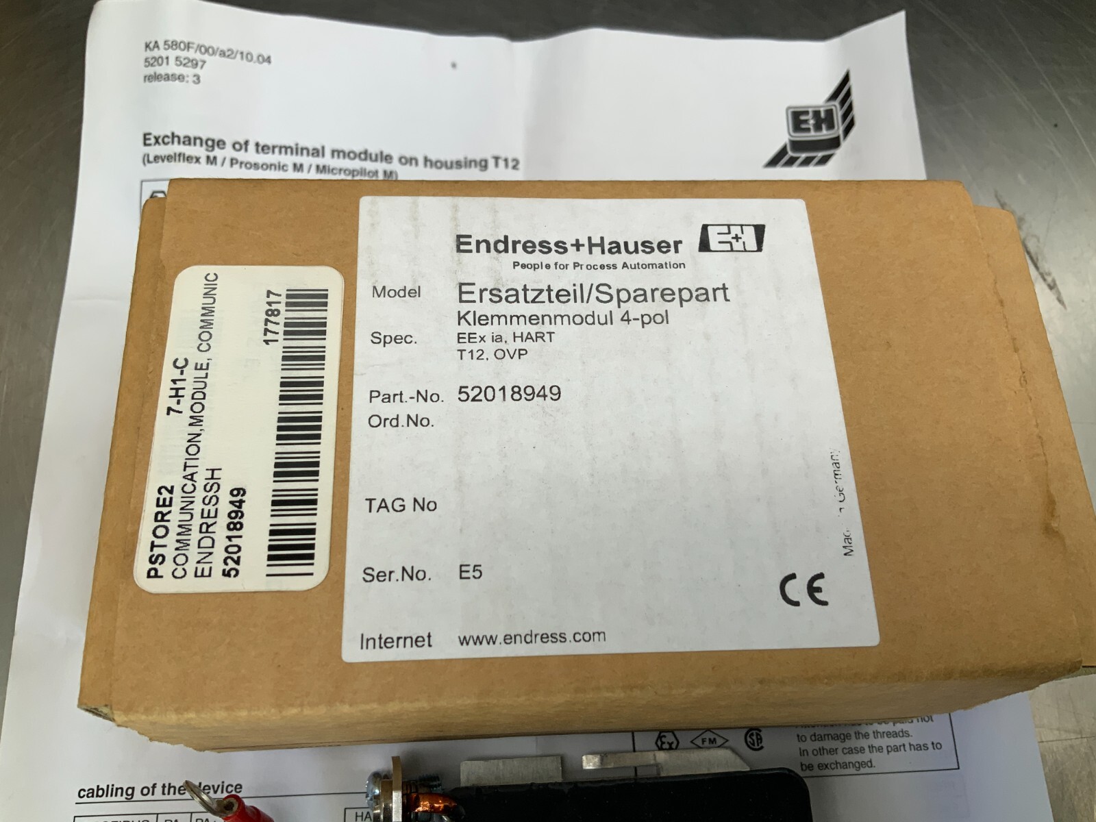 Endress+Hauser T12 Terminal Module 52012384