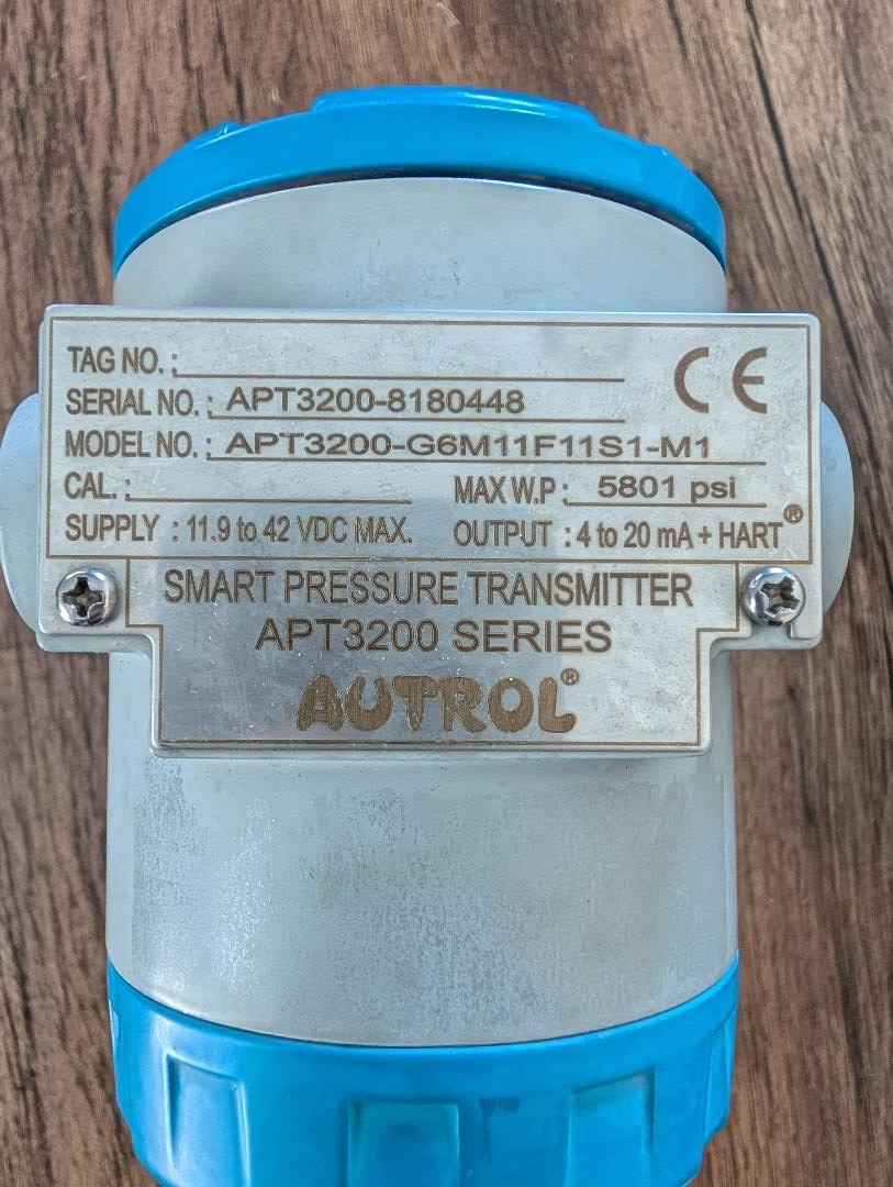 AUTROL SMART PRESSURE TRANSMITTER , APT3200-G6M11F11S1-M1 5801 psi (C1)