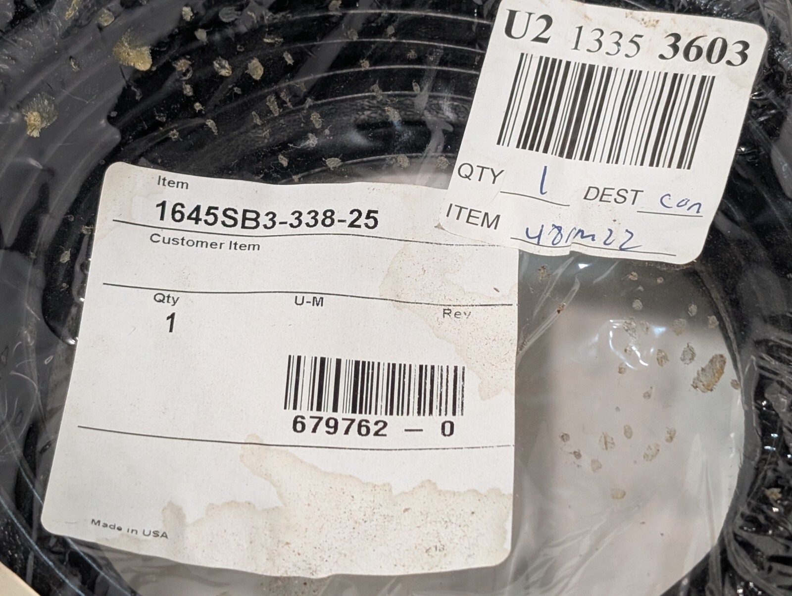 Lot of Assorted Industrial U-Shaped Keel Strip Black Sealing Seal Banding Trim