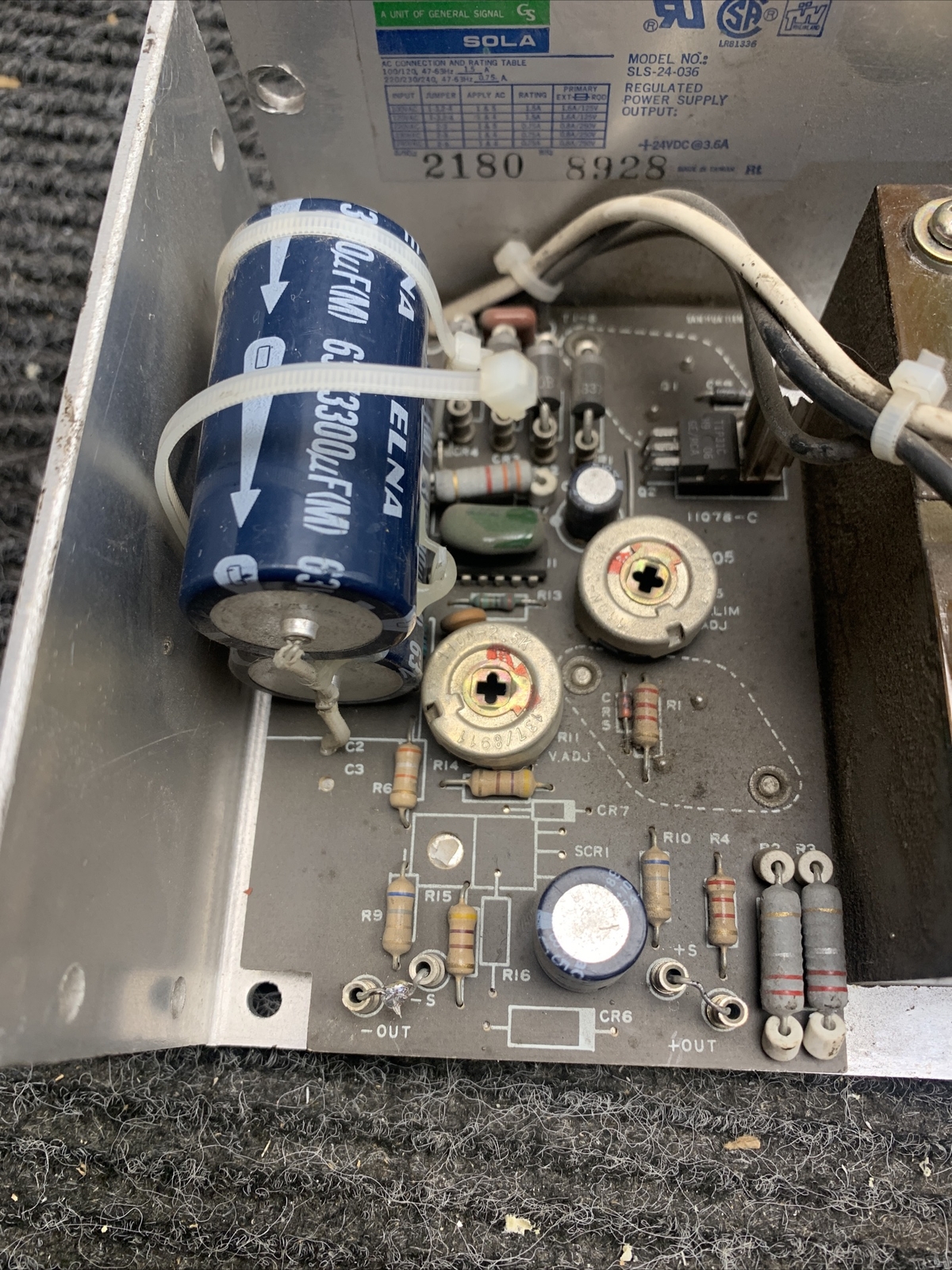 Used Sola SLS-24-036 Regulated Power Supply