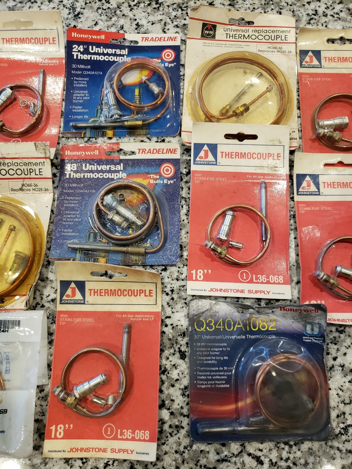 LOT QTY OF 13 NEW VARIOUS WR HONEYWELL JOHNSTONE 24 30 18 36″ LENGTHS – DEAL!