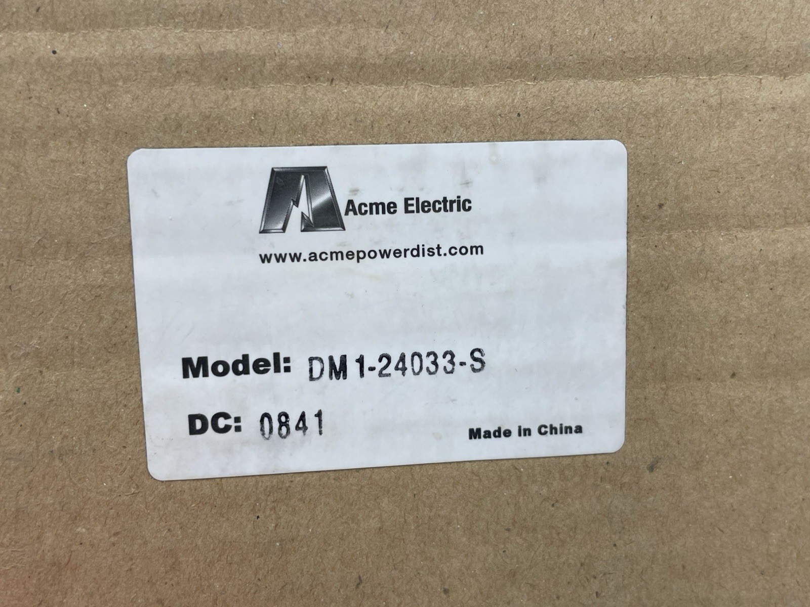 NEW ACME DM124033S POWER SUPPLY 100-240VAC 3A 47-63Hz 24VDC 3.3A 80W DM1-24033-S