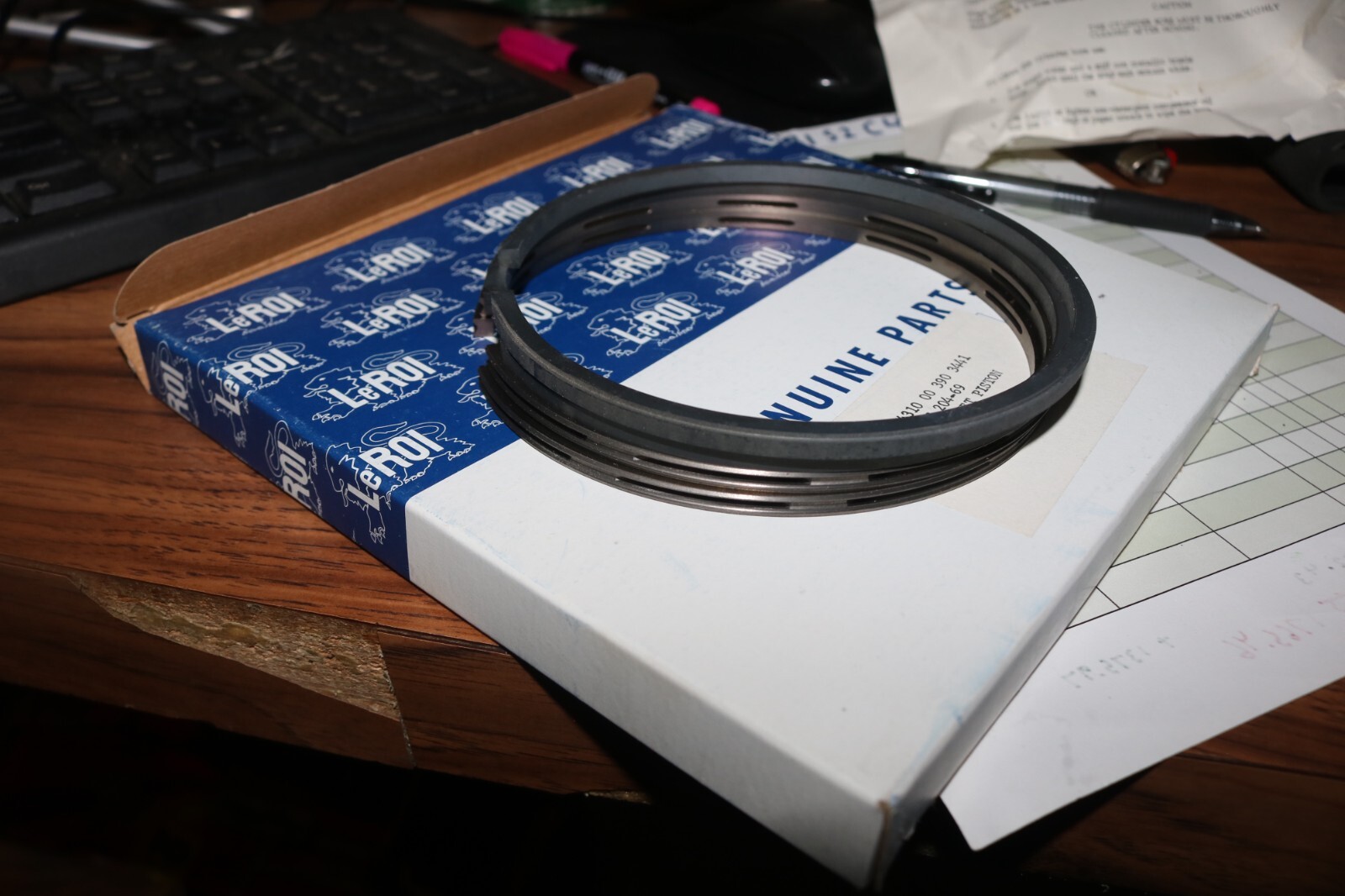 NOS LeRoi compressor piston ring set PN 204-69