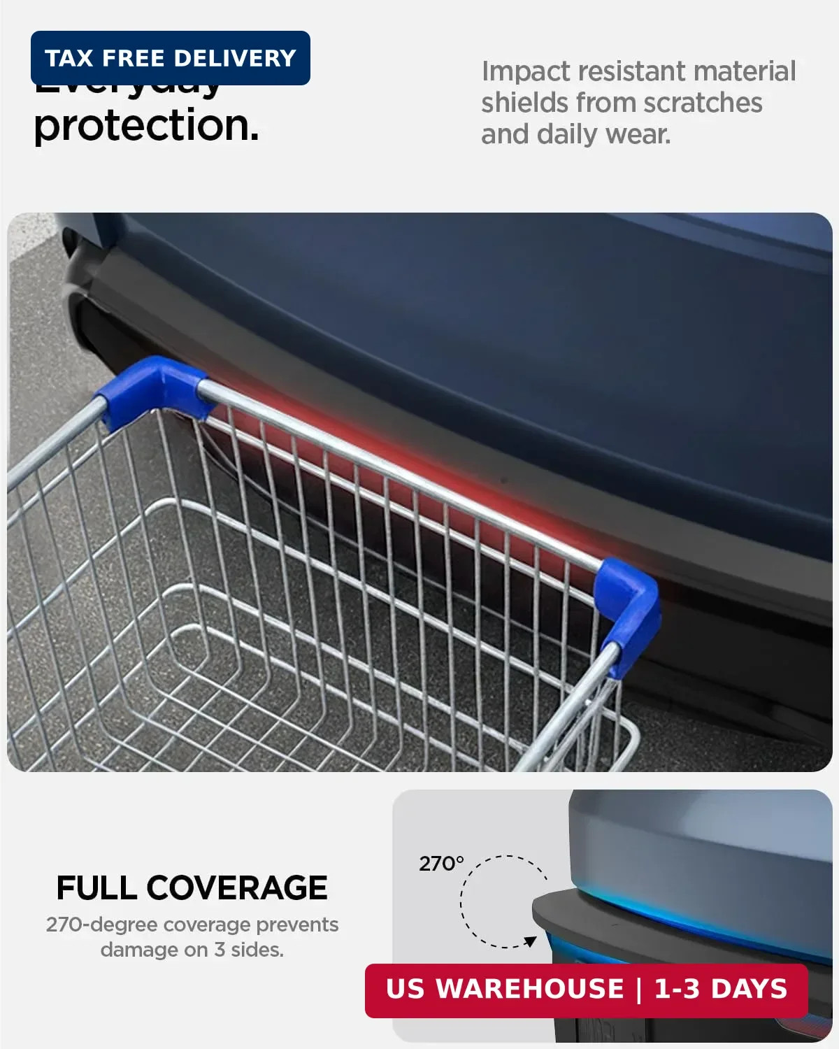 Spigen Rear Bumper Protector (270 Degree Bumper Guard & Scratch Resistant) Desig
