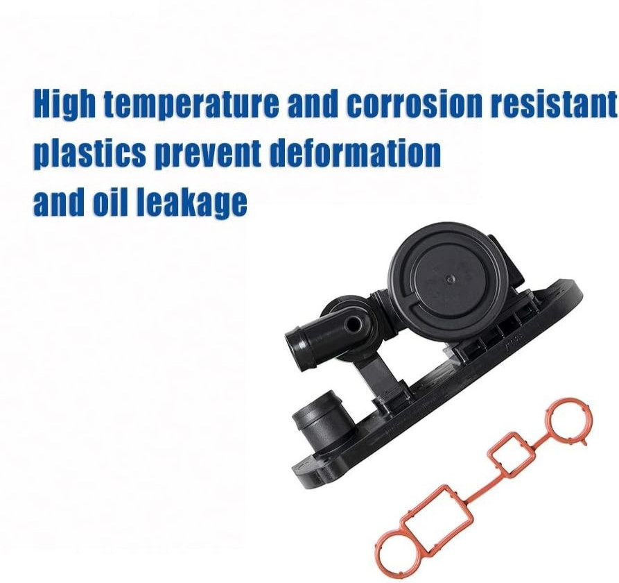 PCV Crankcase Vent Valve + Gasket + Hose Replacement For 2005-2016 VW Jetta Pass