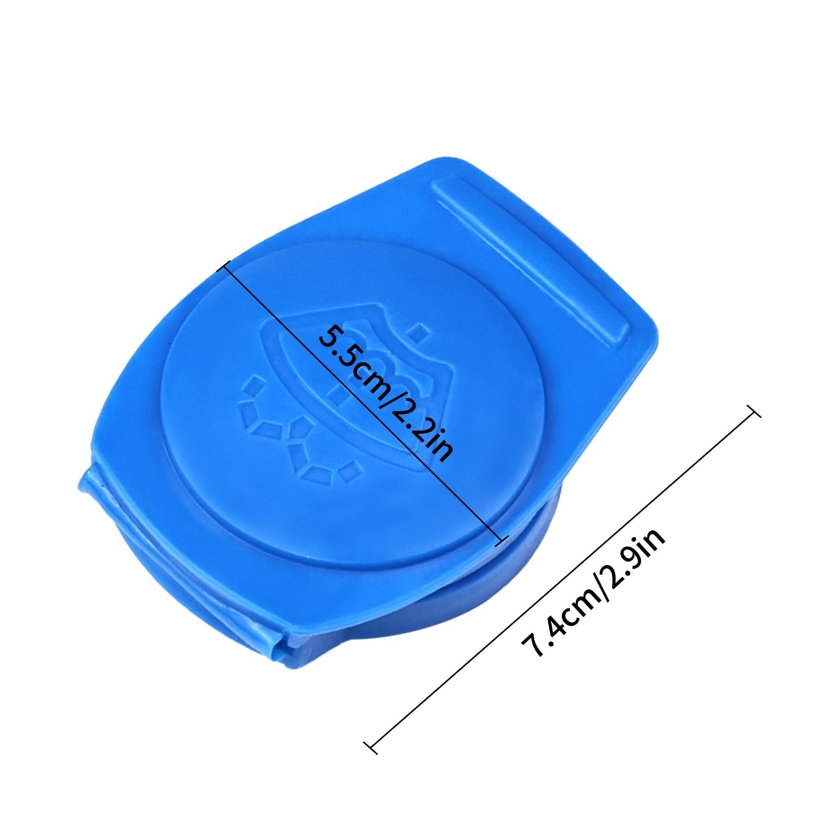 Windshield Washer Fluid Cap Compatible with Porsche Cayenne, Blue