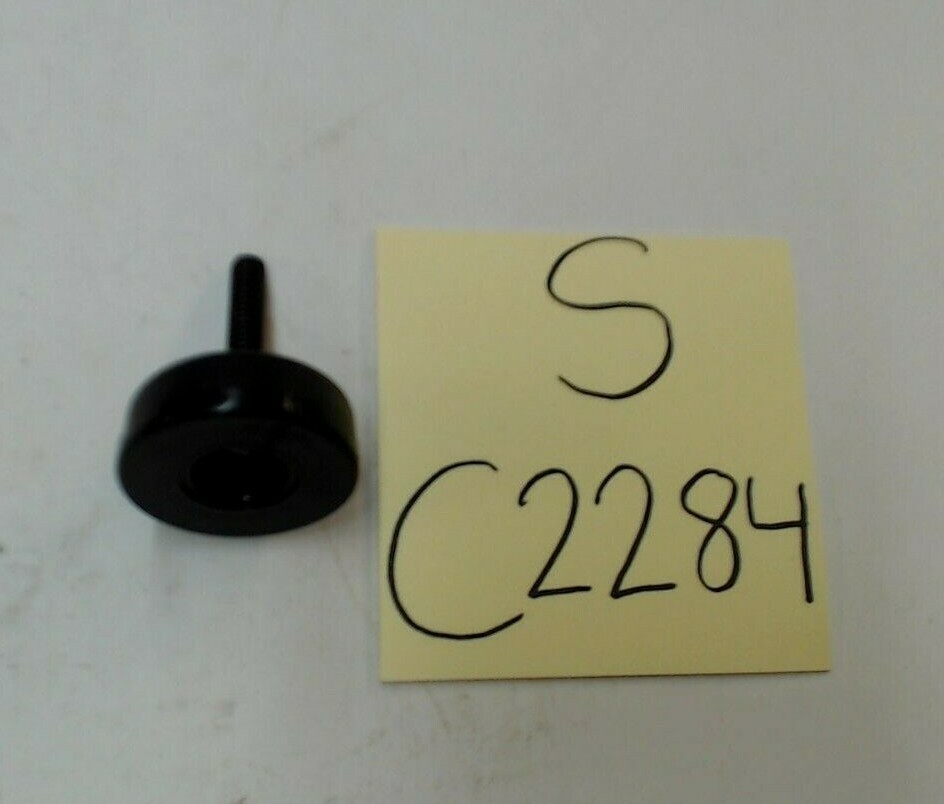 1 3/8″ X 1/4″ X 1″ Black Threaded Leveling Foot,1/4′ coarse thread, lot of 4