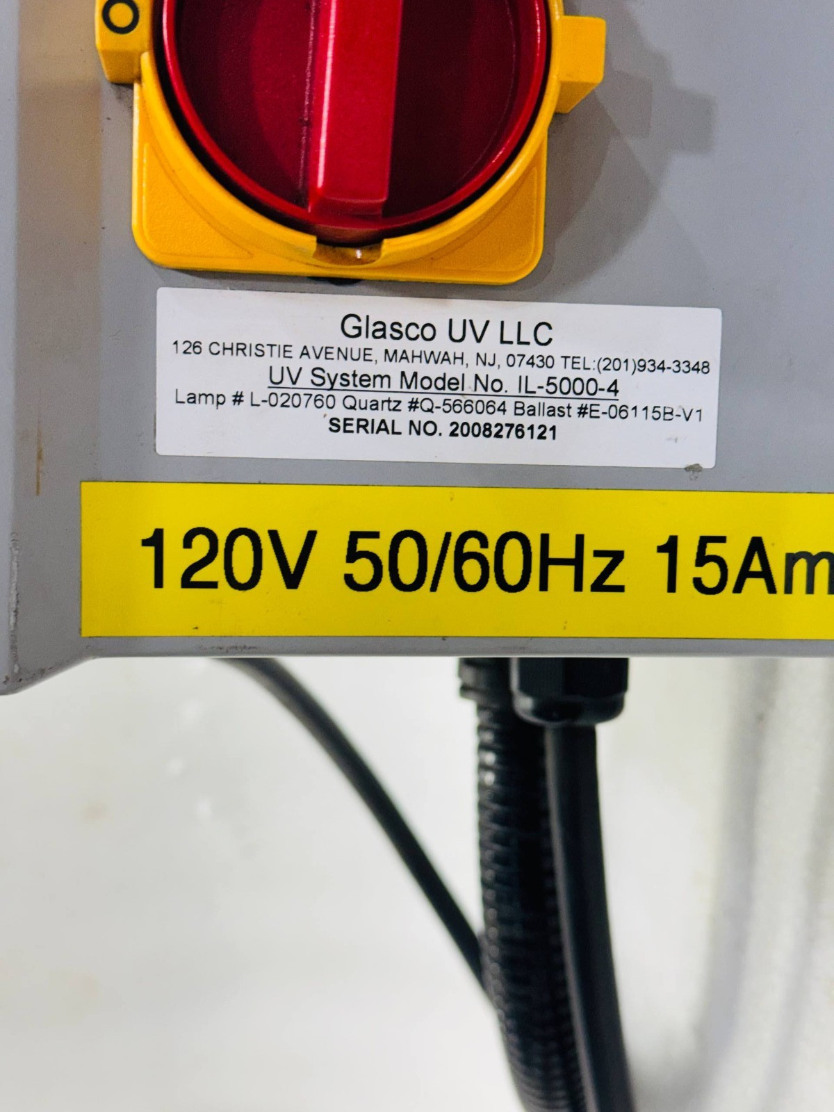 Glasco UV LLC IL-5000-4 UV System Ultraviolet Water Treatment IL5000