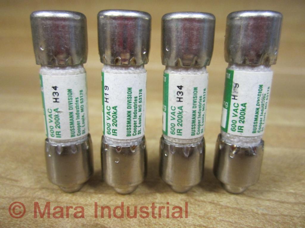 Bussmann FNQ-R-6-1/4 Time-Delay Fuse FNQR614 (Pack of 4)