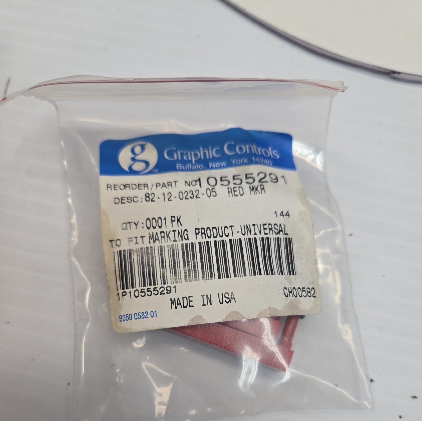 PACK OF 5 – GRAPHIC CONTROLS 82-12-0232-05 #10555291 Marking Product