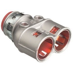 Arlington 4040AST 3/8″ Zinc Die-Cast Duplex Cable Connector 1/2″ Knockout