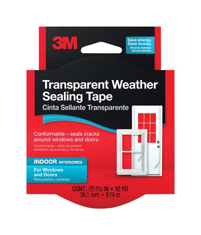 3M 2110NA Clear Silicon Weather Sealing Tape 30 L ft.x0.25 Thick in. (Pack of 5)