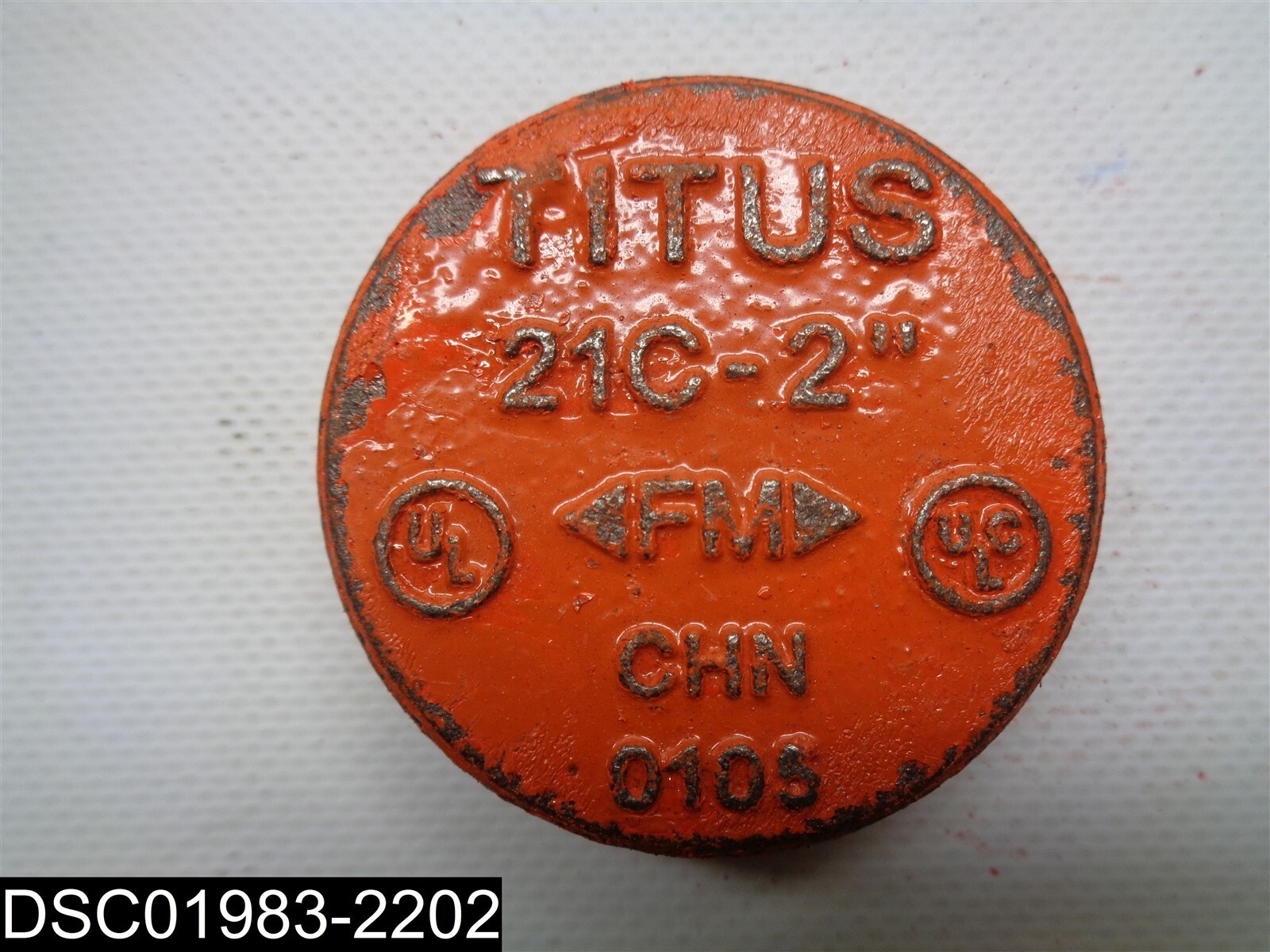 QTY=33: Titus 21C-2″ CHN0105 Grooved Pipe Cap