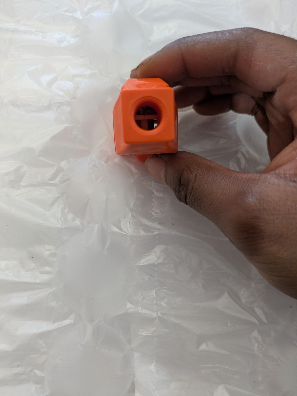 15A 125V Orange – 3 Wire Grounded Thermoplastic Outlet with Screw Terminal Conne