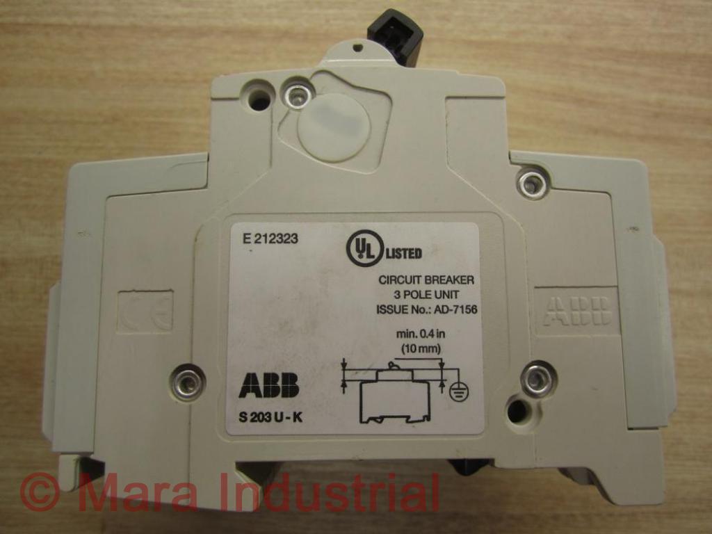 Asea Brown Broveri S-203-U-K6 ABB Circuit Breaker