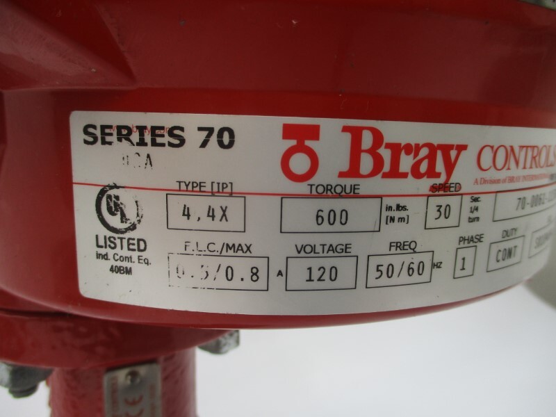 BRAY CONTROLS 70-0061-113D0-536/C SERIES 70 120V 0.5/0.8A 250PSI 4″ NSNP