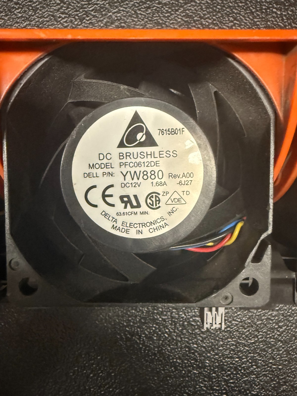 4 Fan Assembly PR-970-Bracket PFC0612DE-Fan