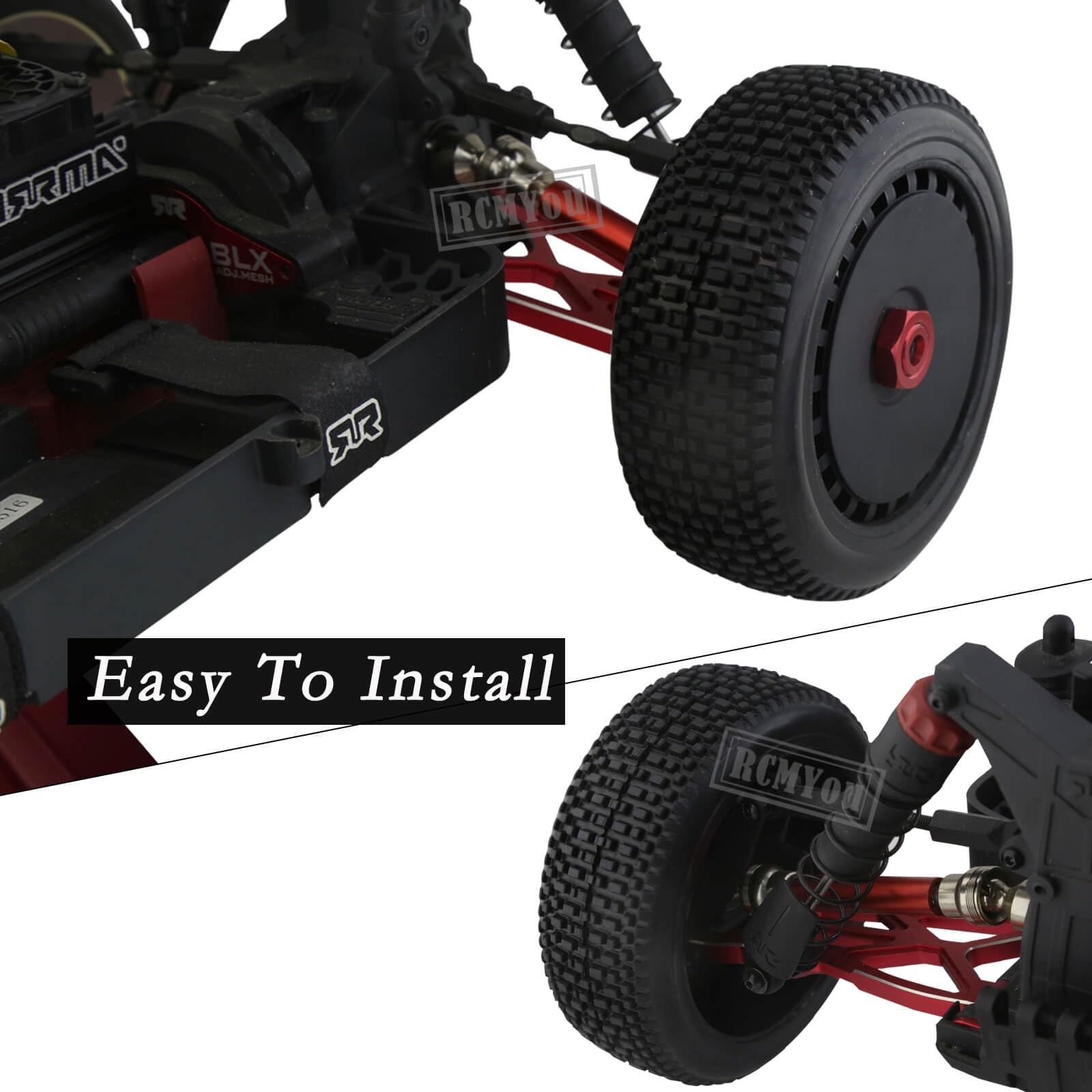 RC 17mm Tires for 1/8 Talion 6S BLX,Typhon 6S 3S BLX,Redca t,Team,L0s1,HPI,HP…