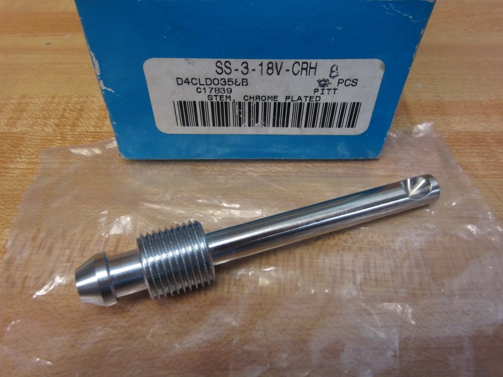 Swagelock SS-3-18V-CRH Chrome Plated Stem SS318VCRH (Pack of 8)