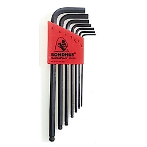 Bondhus 10992 – Set 7 Ball End L-Wrenches 1.5-6mm – 1EA
