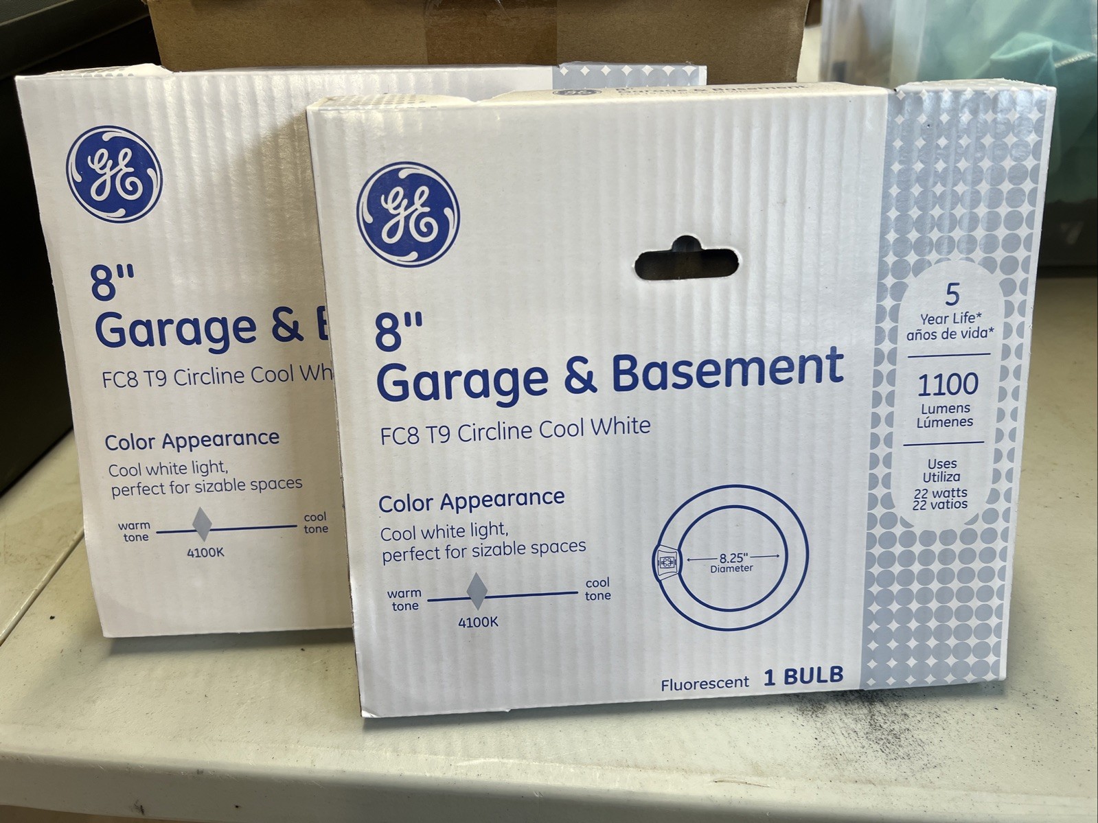 Lot Of 2 GE Lighting FC8T9/CW Circline Fluorescent Lamp 8″ 22W 4100K Cool White