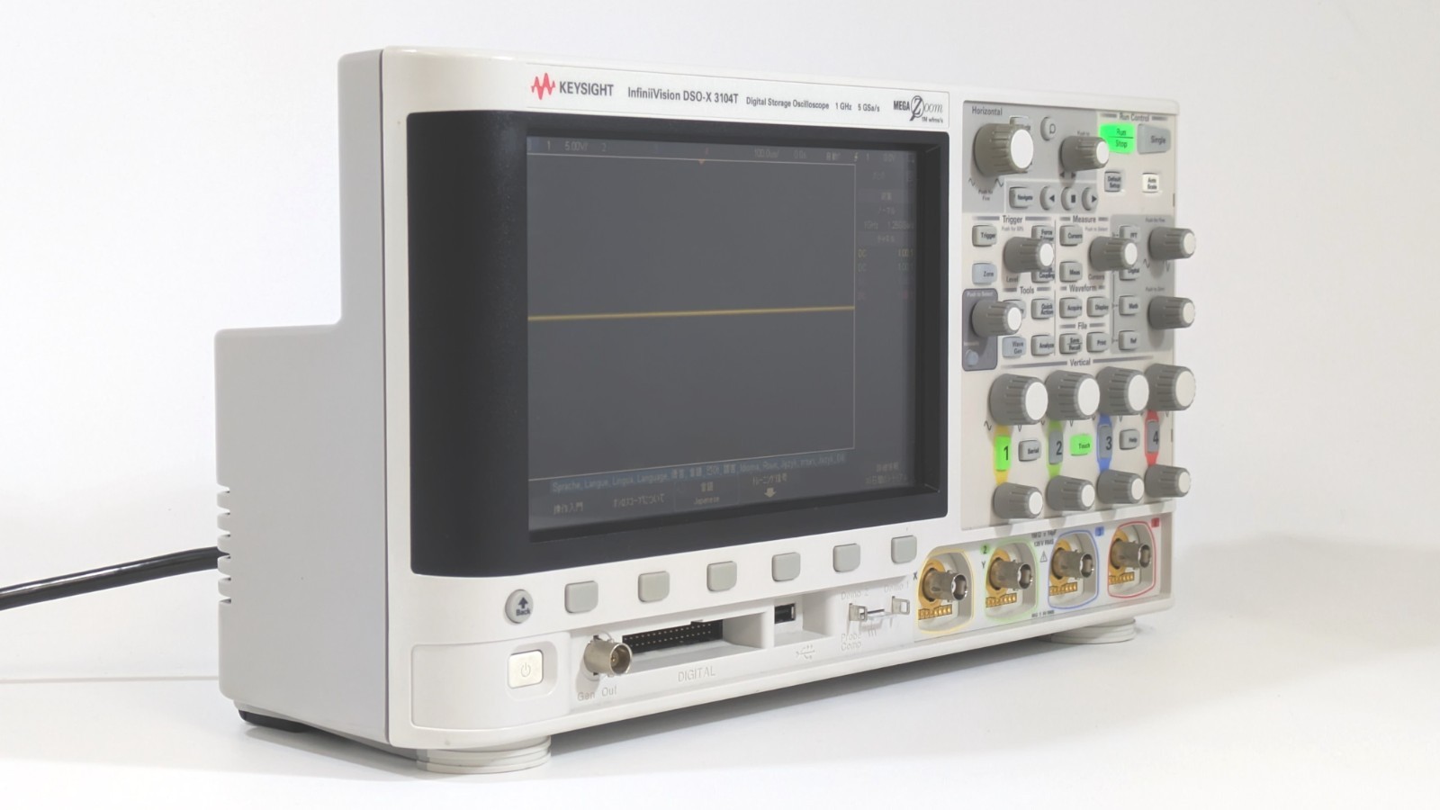 DSOX3104T[Calibrated] Oscilloscope 4CH 1GHz 5GSa/s Keysight S/N:MY55120029