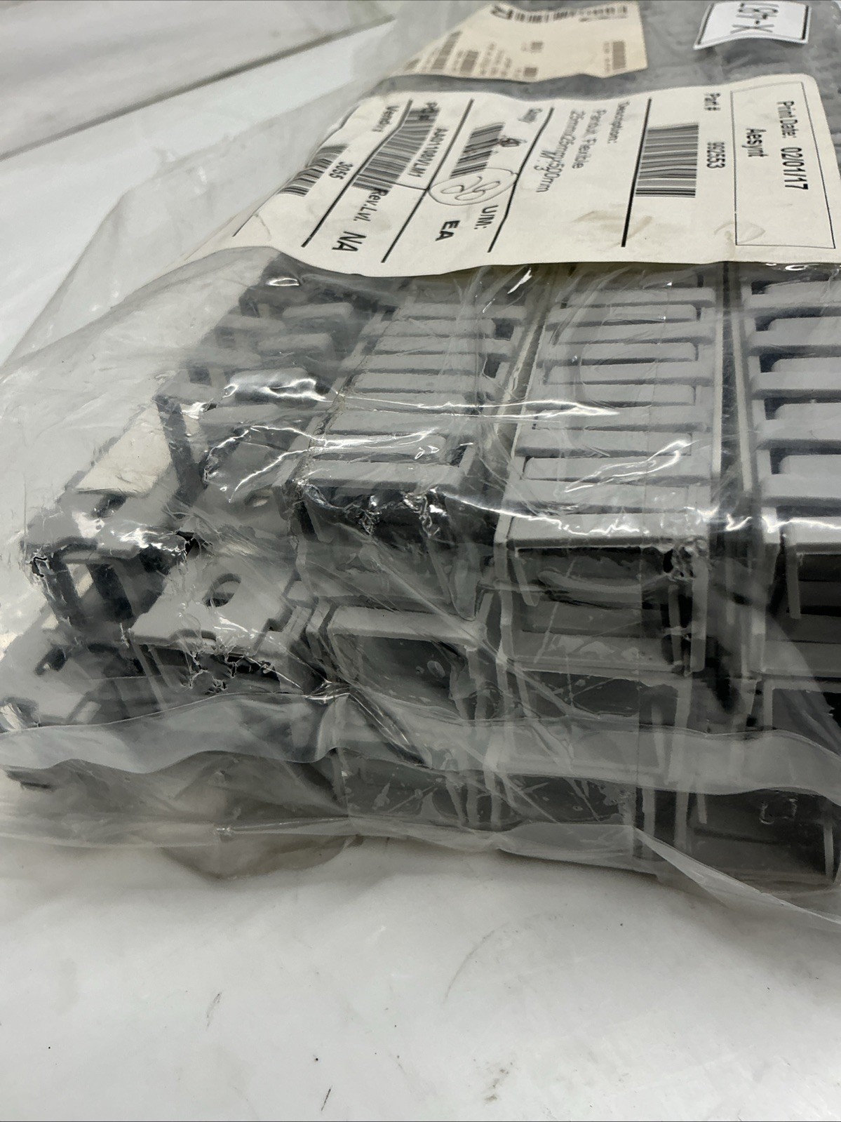 Mouser Electronics 644-FL25X25LG-A Flexible Wire Duct Gray Lot of 27 X-487