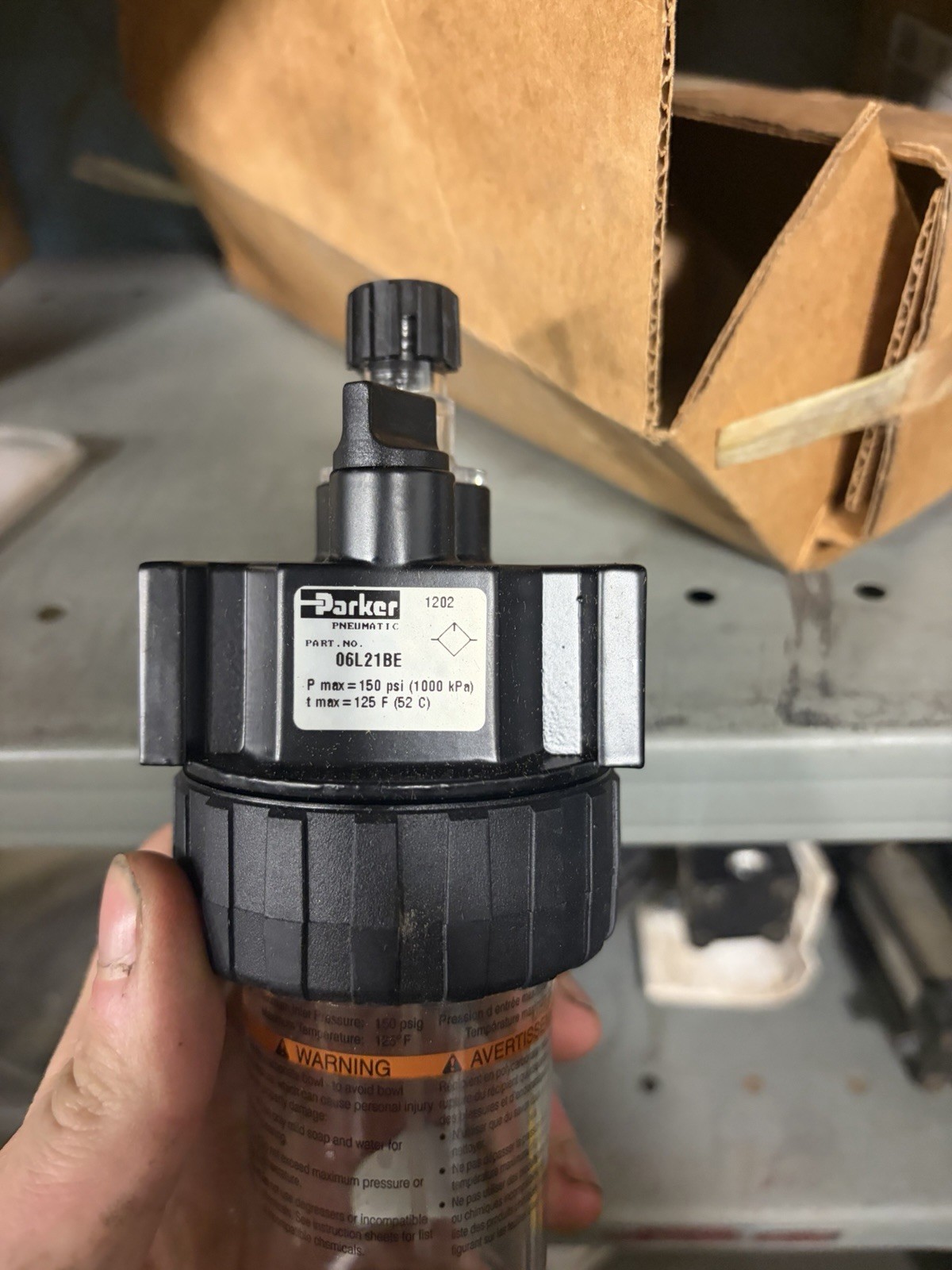 NEW PARKER 06L21BE 150PSI 3/8