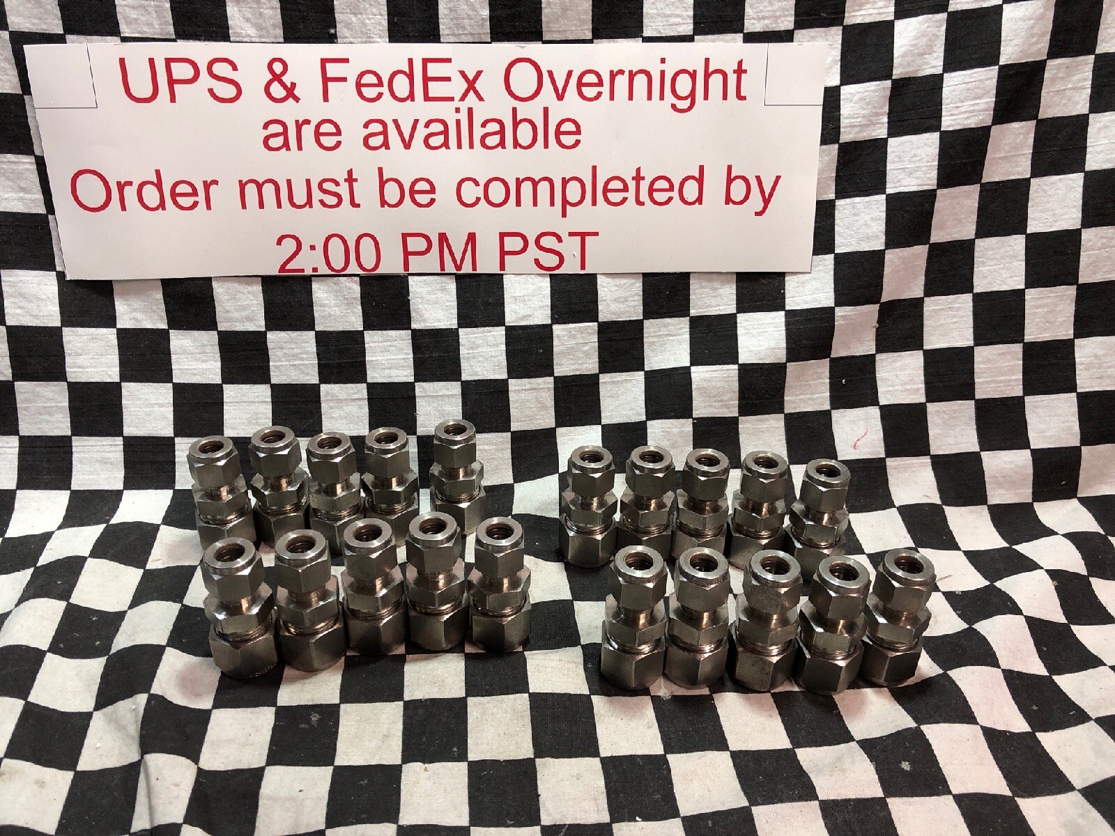 Swagelok Reducing Union 1/2″ x 3/8″, SS-810-6-6, SS81066, Lot Of 20, SHIPSAMEDAY