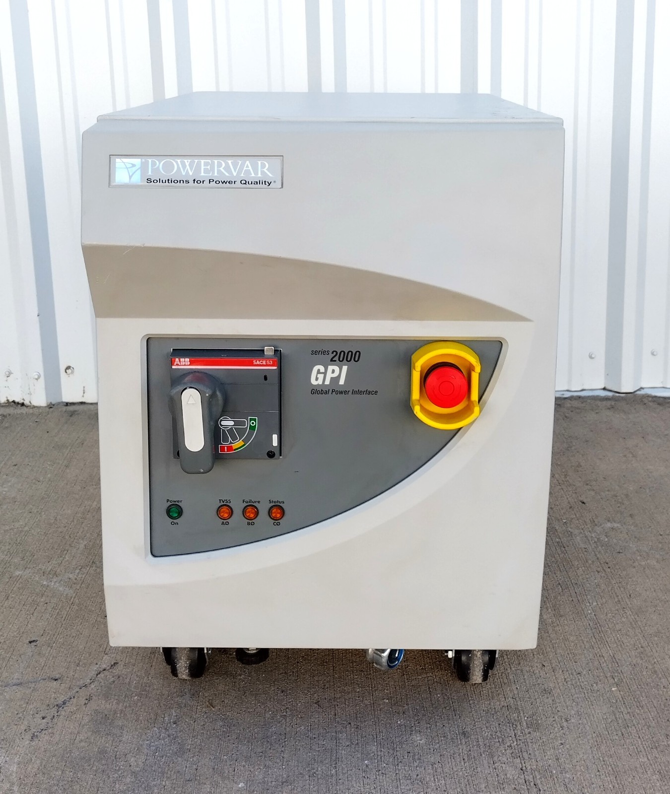 Powervar Series 2000 ABC15.0-20D40Y 74015-54R 3 Phase Power Conditioner Untested