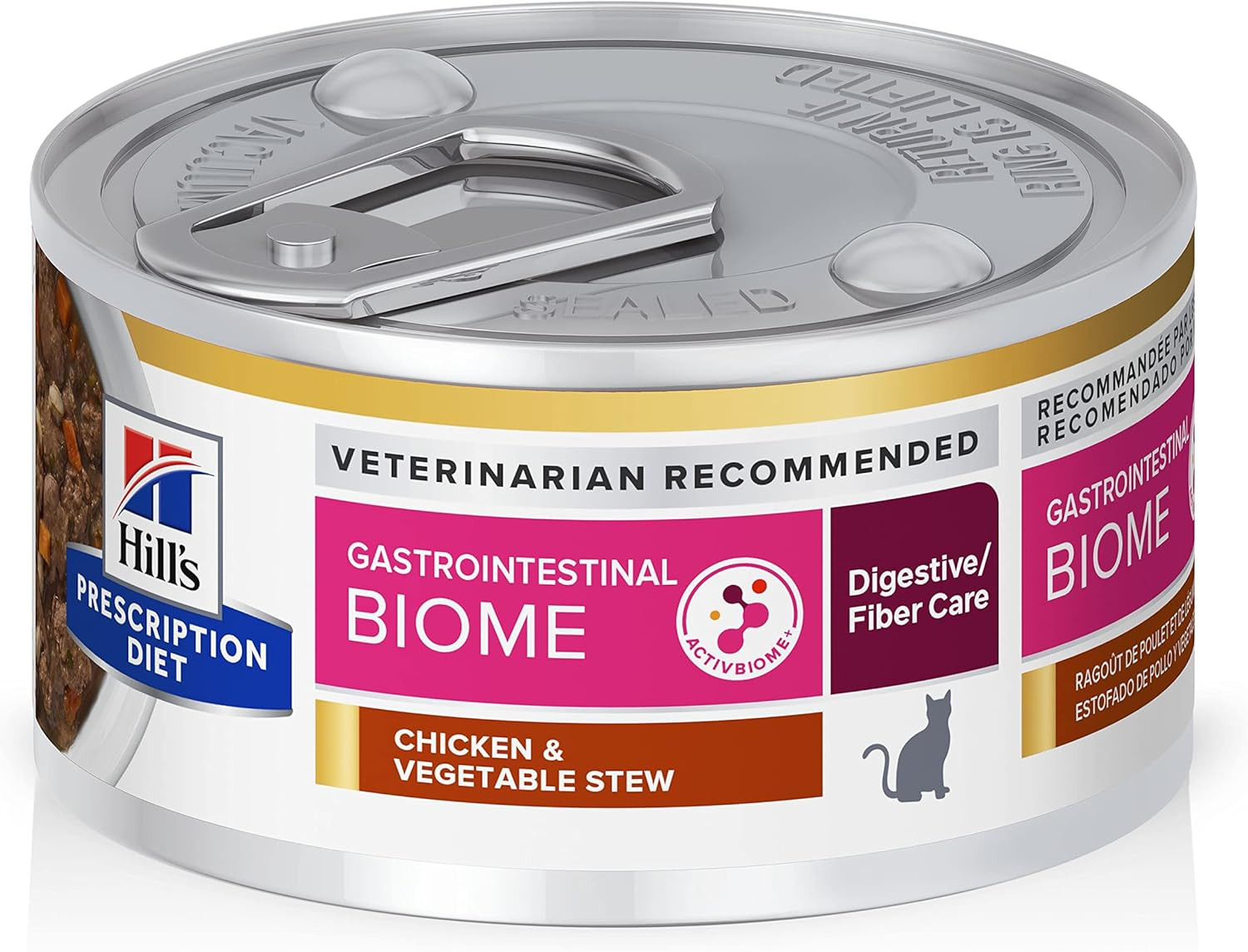Gastrointestinal Biome Stress Digestive/Fiber Care Wet Cat Food, Chicken & Veget
