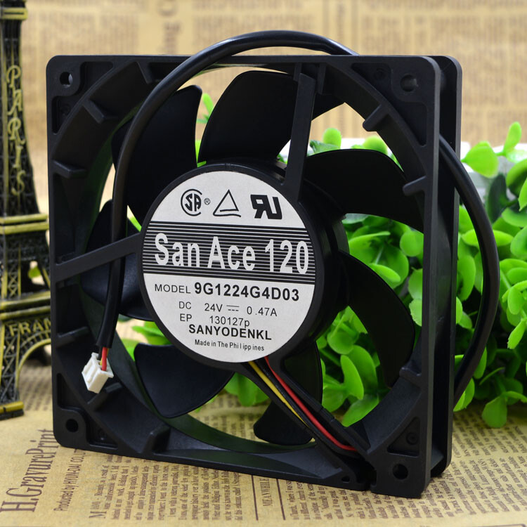1PC For Fan Sanyo 9G1224G4D03 12025 12CM 24V 0.47A Z#1