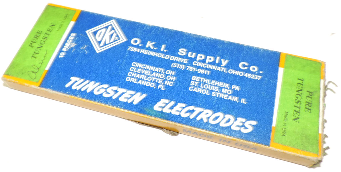 NEW OKI BERING TUN1167G TUNGSTEN ELECTRODES PACKAGE CONTAINS 10 ELECTRODES