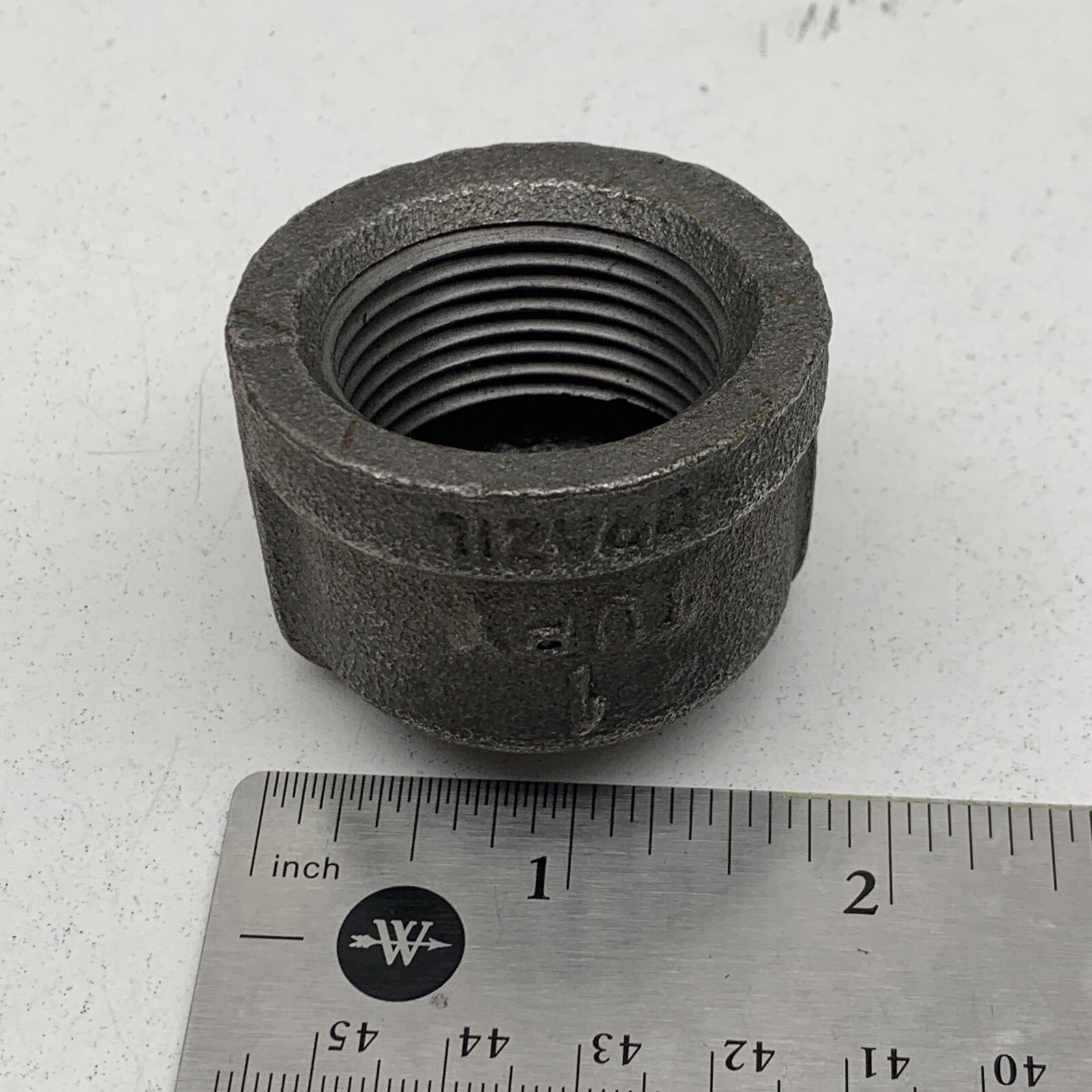 (10-Pack) 1″ NPT Black Malleable Galvanized Iron Pipe Round CAP
