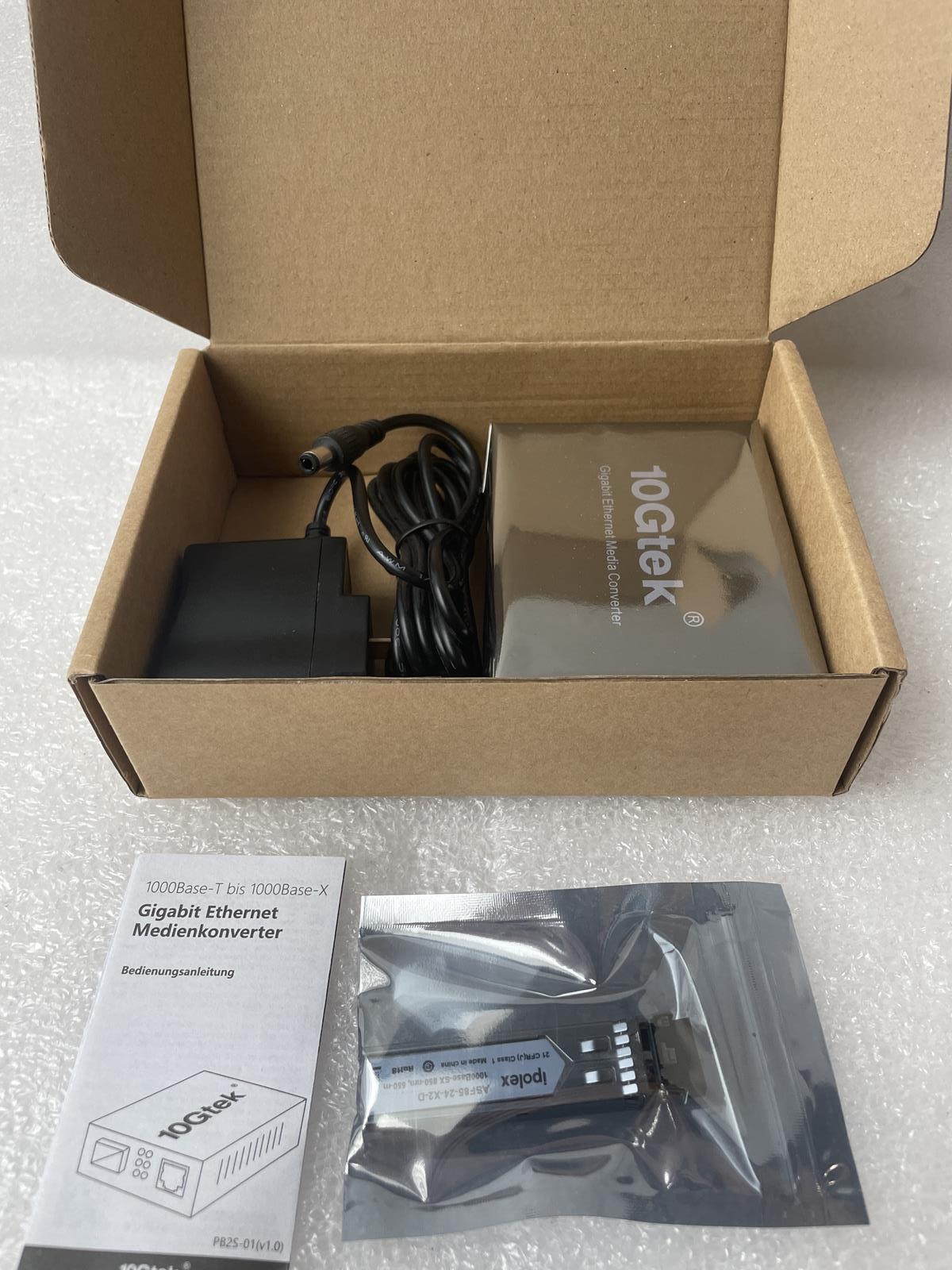 IPOLEX A7S2-33-1GX1GT-SFP/GT3 10GTEK SFP MEDIA CONVERTER WITH SFP TRANSCEIVER