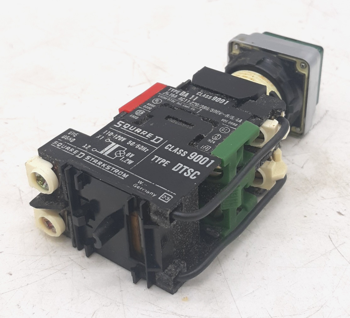 Square D 9001-DTSC w/ 9001-DA11 Pilot Light Assembly – Lot of 2