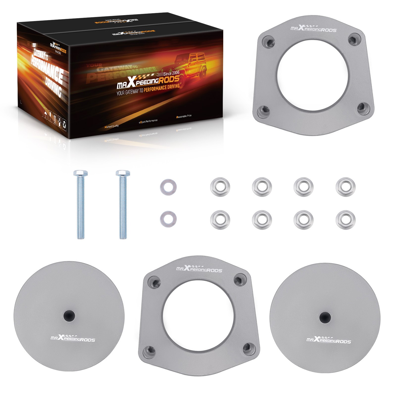 4 Pcs 3″ Front 3″ Rear Lift Kit fit for Jeep Grand Cherokee WK 2005-10 Spacers